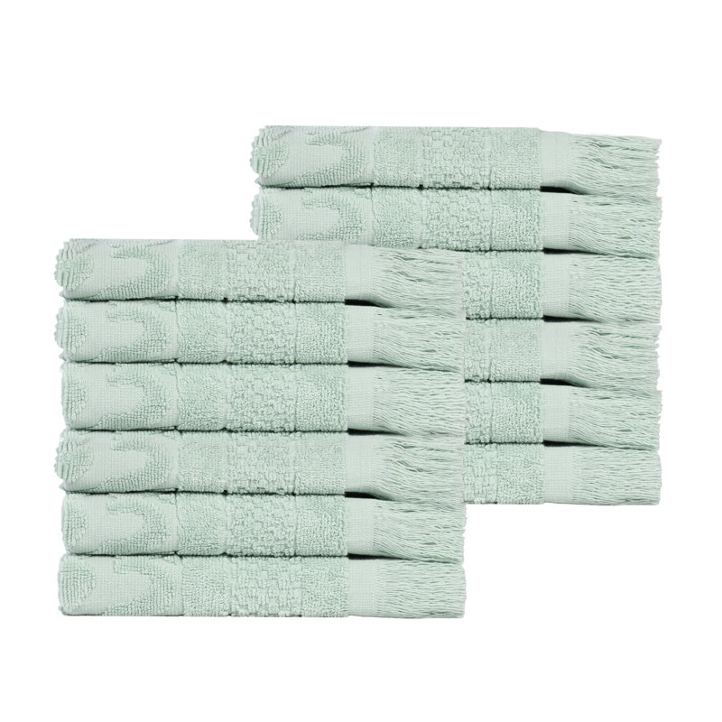 Serviette de bain Rolla, Sauge, Gant de toilette - paquet de 12