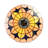 3-Light Tiffany Ceiling Light 15.7"