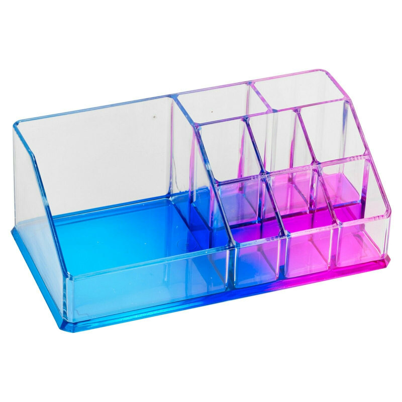 Luder Acrylic 9 Compartment Make Up Organiser