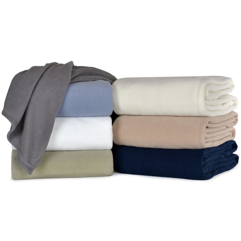 Couverture polaire Bml Collection, Grand, Ivoire