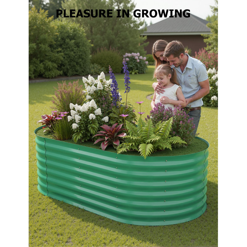 Metal Planter Box, green|180*90*60cm