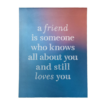 Quotes Chenille Indoor Rug