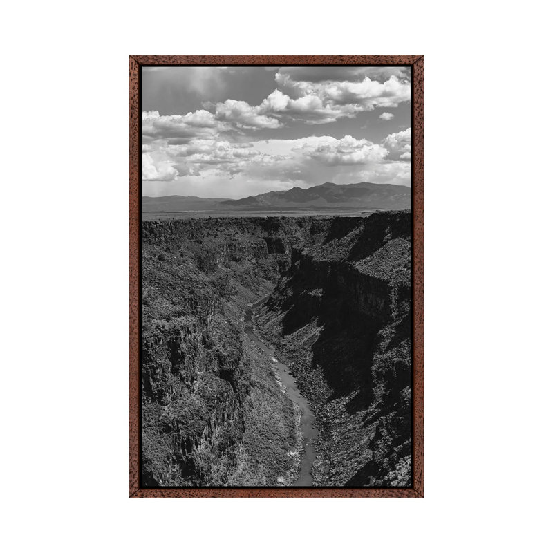 Rio Grande Gorge IV by Bethany Young - Print on Canvas, 101.6cm H x 66.04cm W x 3.81cm D, Classic Brown Wood Framed