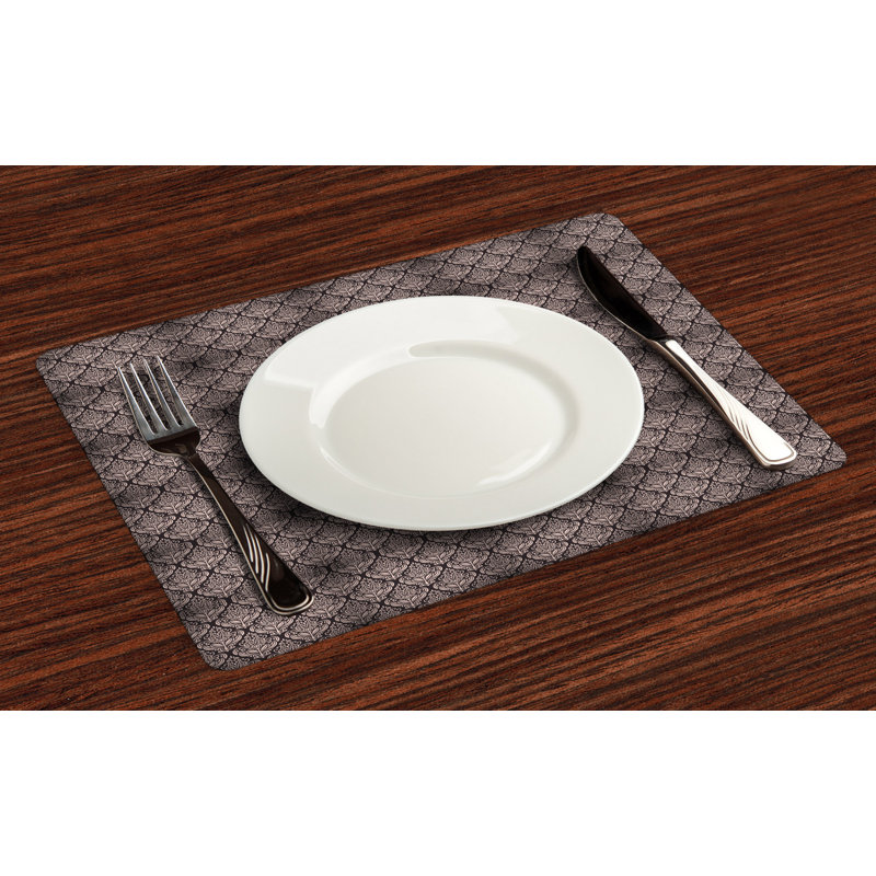 Polyester Floral Rectangle Placemat