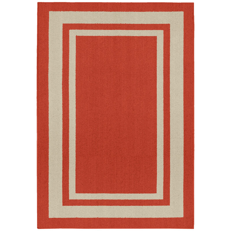 Tapis rouge touffeté Ertan, Rectangle 5 pi x 7 pi