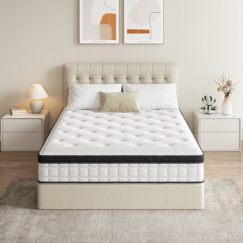 27cm Memory Foam Pocket Sprung Mattress, 2-Zone Pocket Spring for Safety & Support, Single (3')