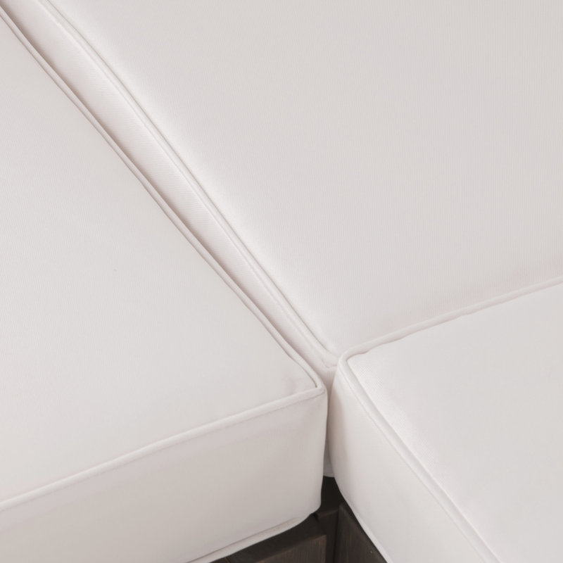 Causeuse gauche et table basse, coin gauche, Blanc