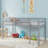 Solid Wood Twin Low Loft Bed with Ladder, Platform Bed with Strengthened Slats for Boys& Girls-1085691033-1084341890