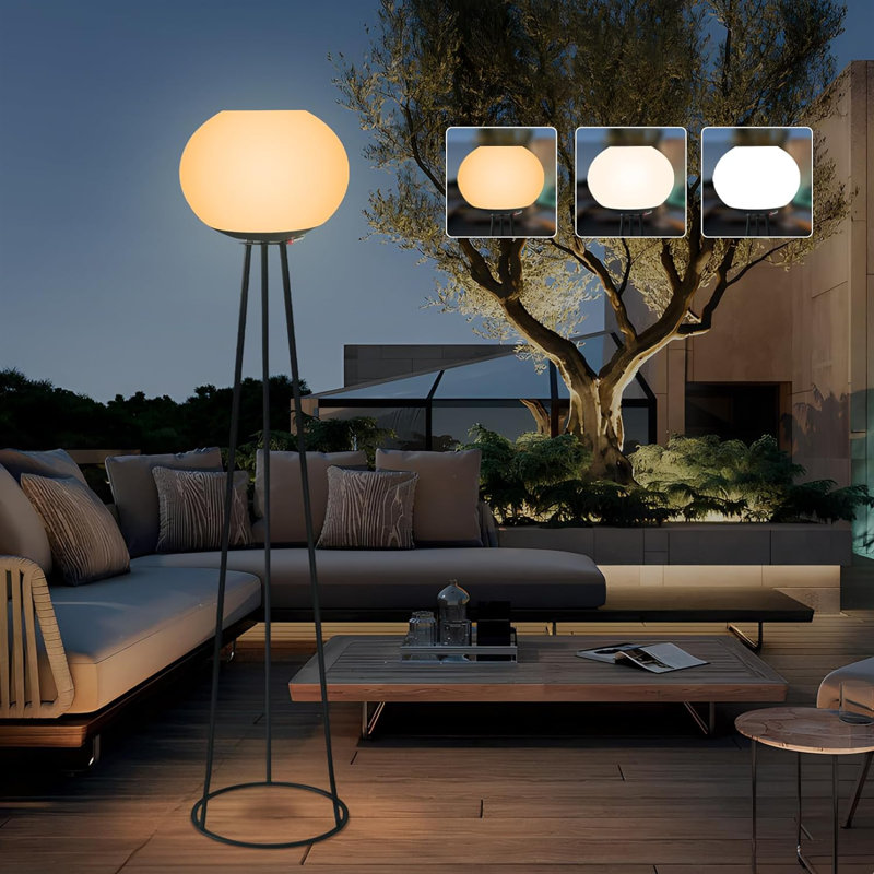 52.8'' Color Changing Outdoor Floor Lamp