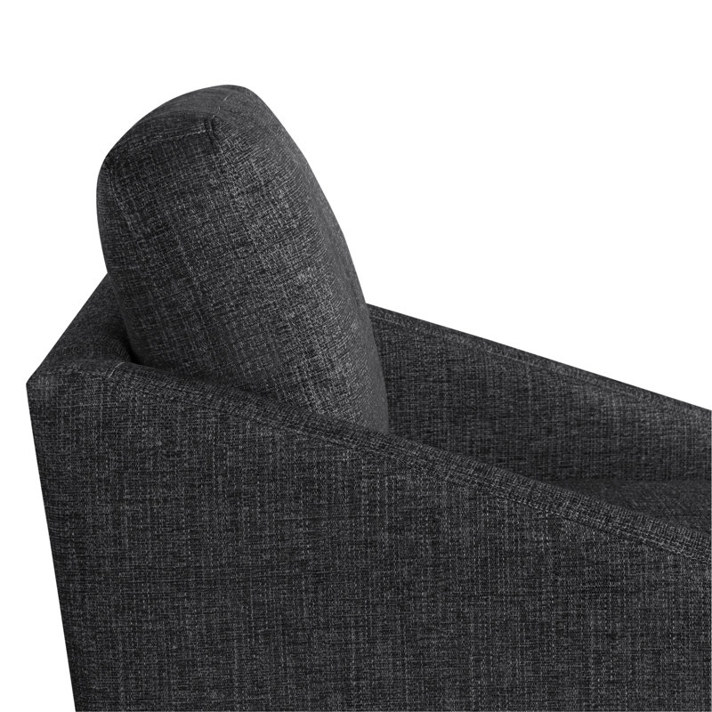 Narducci Swivel Accent Chair, Black