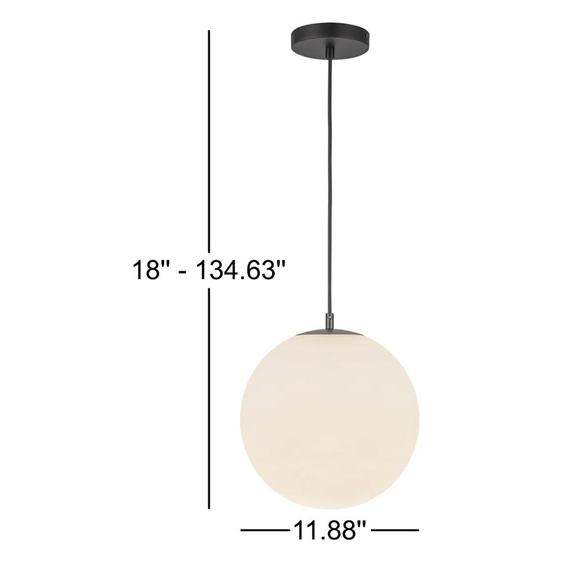 Marco 12-In Pendant, 15 W, 134.25" H x 11.88" W x 11.88" D