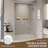 44-48 In. W X 72 In. H Double Sliding Shower Door, Semi-Frameless Bypass Bathroom Sliding Door With 1/4" (6Mm) Tempered Glass For Walk-In Shower, Chrome-123210403