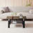 Nansi Glass Coffee Table, Living Room Table and Center table with 2-Tier Storage Shelves, Modern Design with Metal Legs-668251733-609384737