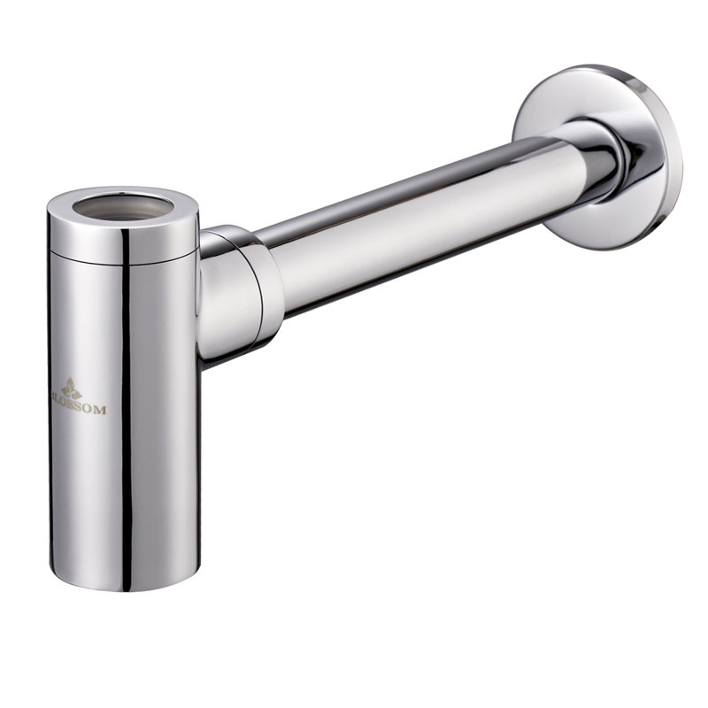 Siphon rond de 1,25 po, Chrome