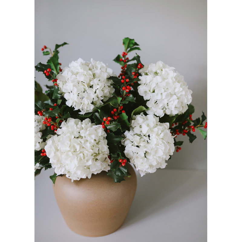 Artificial Holly with Berries 25"