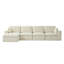 Canapé d'angle en L surdimensionné Moorebank de 143 pouces avec méridienne, canapé modulaire rembourré à assise profonde-131373171-131373172
