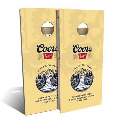 Coors Banquet Cornhole Board Set | Includes (2) Boards, (8) Bags & Optional Accessories