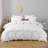 All Season Feather Down Comforter, Soft 100% Cotton Cover Bedding White Comforter-448085760