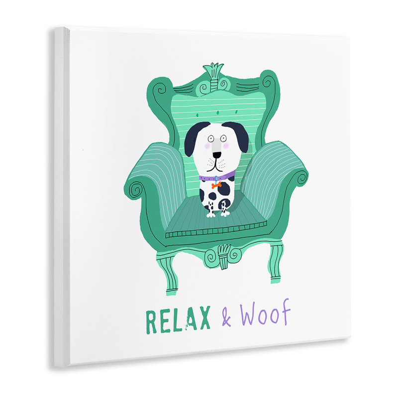 Art mural Relax & Wouf Cat par Carla Daly