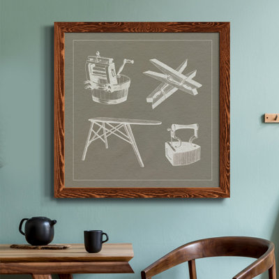 Blanchisserie sur toile avec cadre de qualité supérieure - Prêt à accrocher