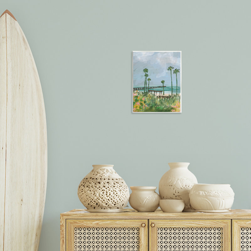 «Palm Trees Dock Scene» par Jan Weiss