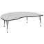 Table d'activité 48 "x 72" avec moulures en T et pieds réglables-99077991-39310977