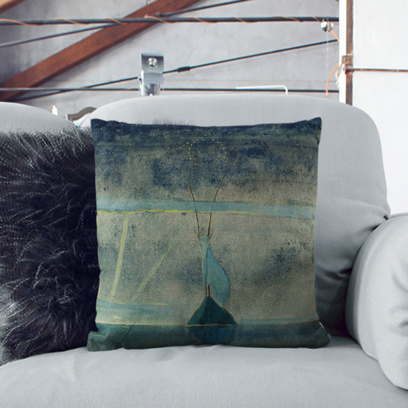 Sun Passing Capricorn Square Throw Cushion, 40cm H x 40cm W x 15cm D