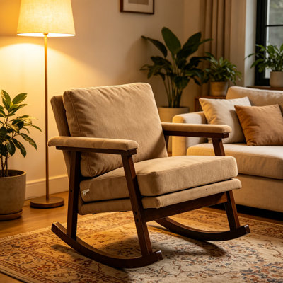 Chaise berçante moderne Mid-Century