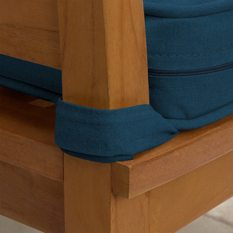 ARDEN Foam Outdoor Double Welted Deep Seat Cushion Set, 24 x 24, made with ProFoam, Rain-proof, Fade Resistant, Classic Navy