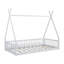Lit simple en bois avec clôture-2049637400