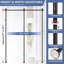 Satin Adjustable Curtain Pole Set-9743729