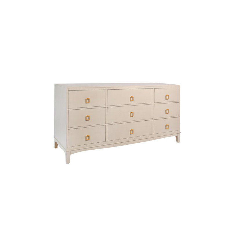 Jackson 9-Drawer 72" W Dresser, Antique White