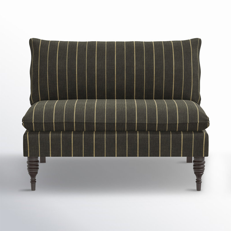 Cecelia 47'' Upholstered Loveseat, Fritz Peppercorn Stripe