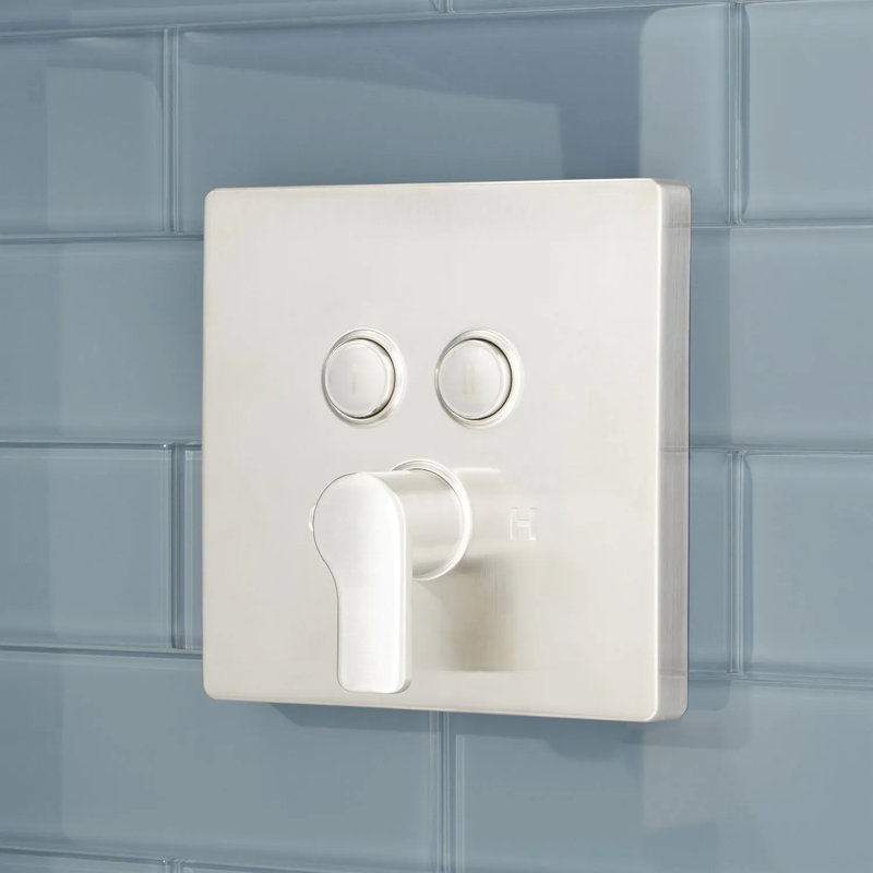 Système de douche Hibiscus Simple Select, Nickel brossé