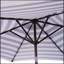 Parasol d'extérieur avec bouton poussoir inclinable et manivelle