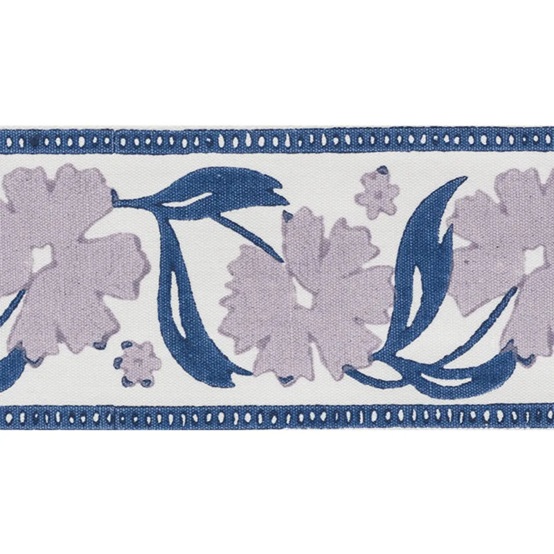 Adra Hand Blocked Tape, Lilac/Blue