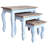 Nesting Table Set 3 Pieces Solid Mahogany Wood