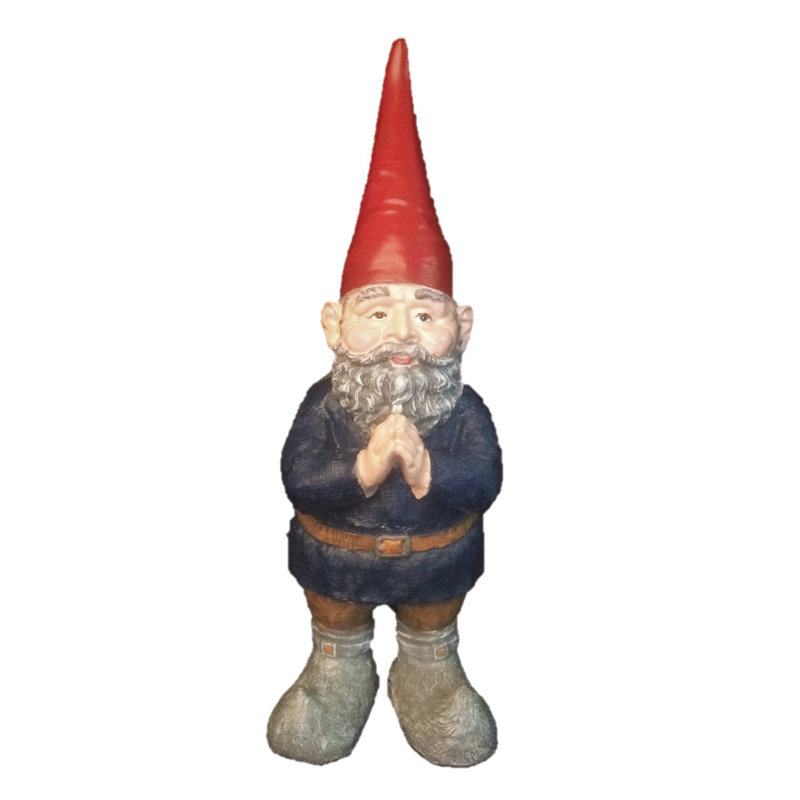 Mordecai Gnome Garden Statue, H 32 po x l 11,25 po x P 13,75 po