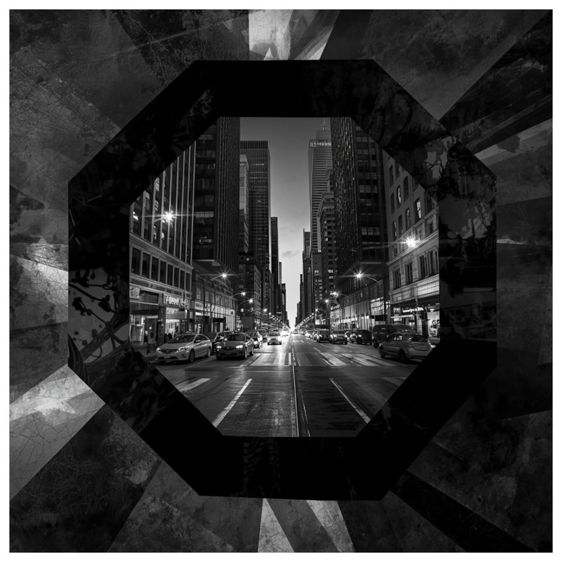 Rideaux de douche Urban Cityscape, L 70 po x H 84 po