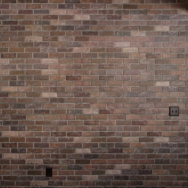Panneau mural auto-adhésif 5,75 "x 45" Brick, Pierre brune