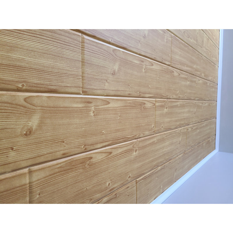 Carreau de plafond en polystyrène collé 3,28 pi x 0,55 pi, Pin