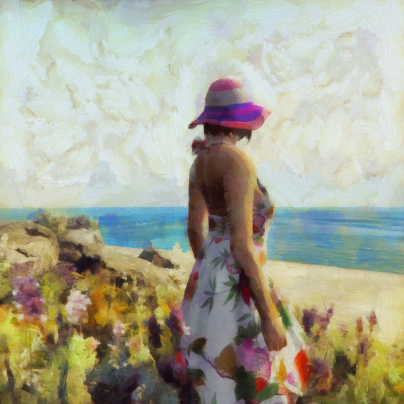 Morning Meadow Stroll II by Alonzo Saunders - Wrapped Canvas Painting, 76cm H x 76cm W x 3.8cm D