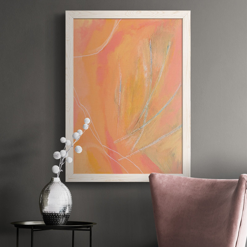 «Peach Bliss II», reproduction d'un seul cadre photo sur toile, Blanc, H 37,5 po x l 27,5 po x P 1 po