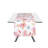 Excelsa table runner Coral cotton 45x140 cm multicolor