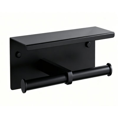 Porte-papier hygiénique noir mat Gridart