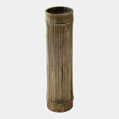 Bougeoir en bambou - Faux laiton - Lg