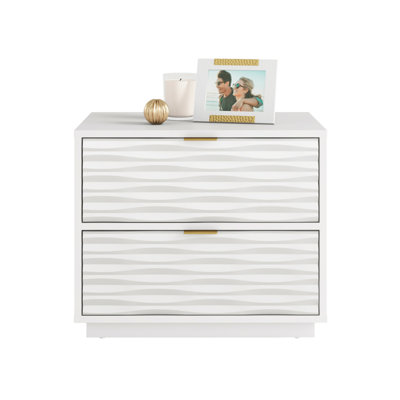 Side Table, White Finish