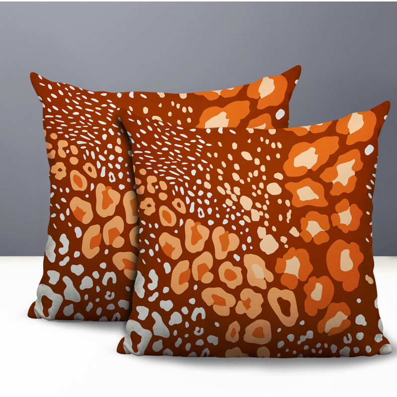 Coussin intérieur / extérieur Ashly, 20x20, Orange