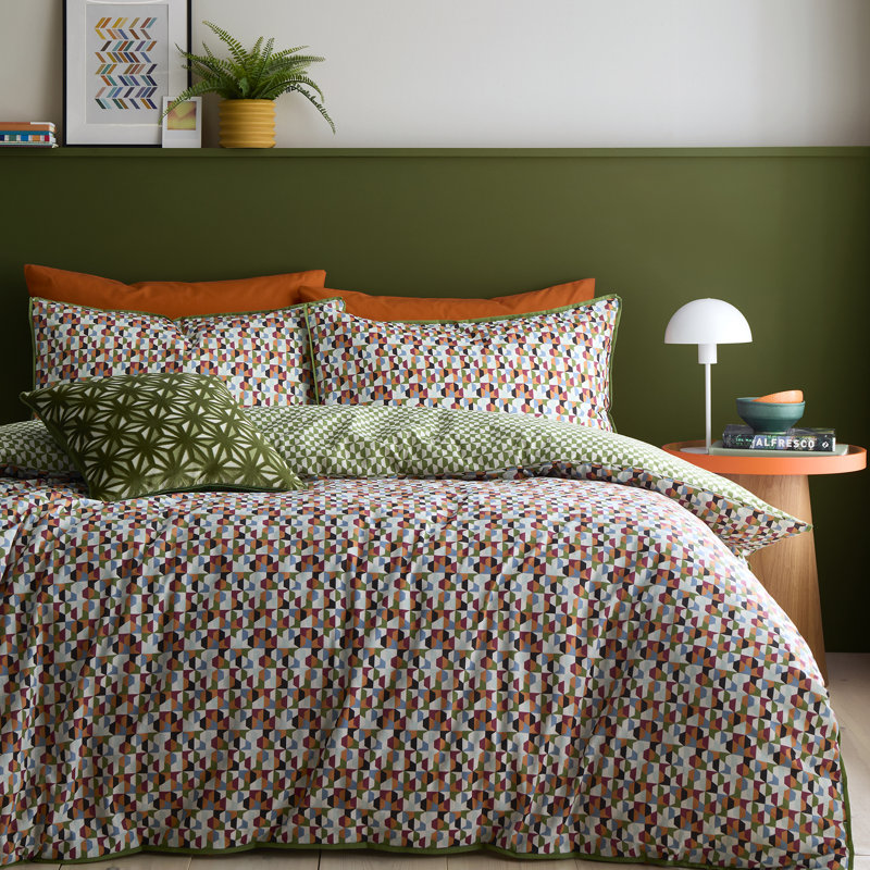 Geometric Green Cushion, Cushion Cover