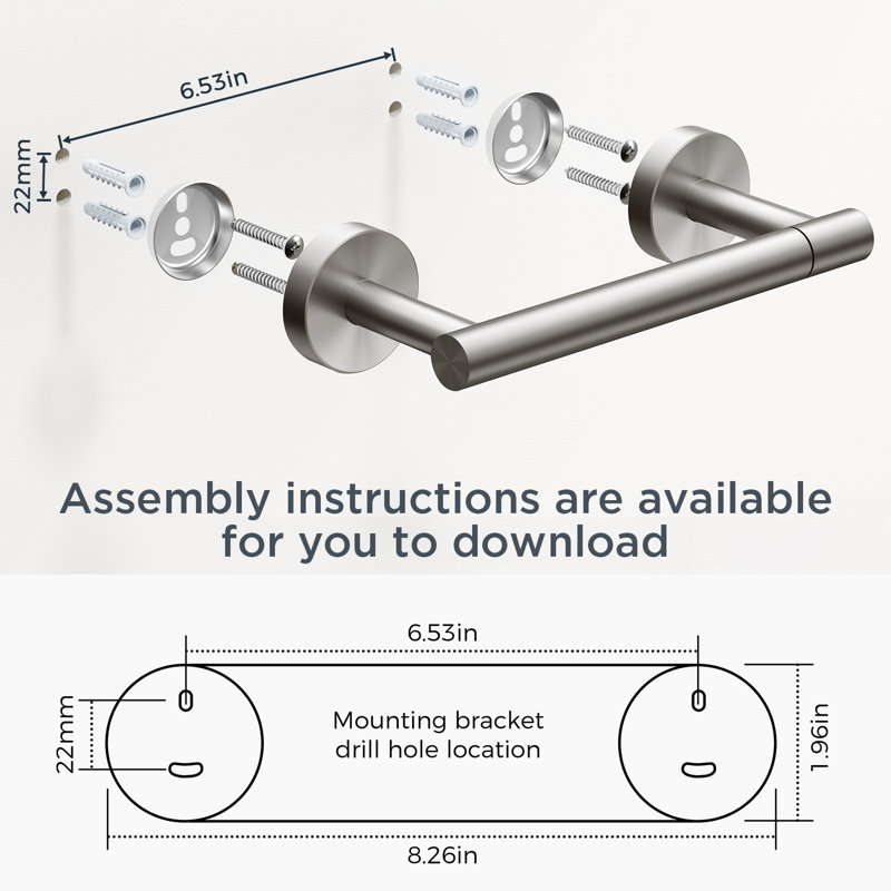 Celestine 2 - Piece Bathroom Hardware Set, Brushed Nickel